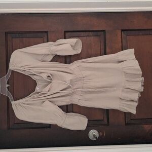 Handmade Tan Dress - Size Small